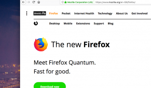 Firefox Quantum is fast (really fast.)
