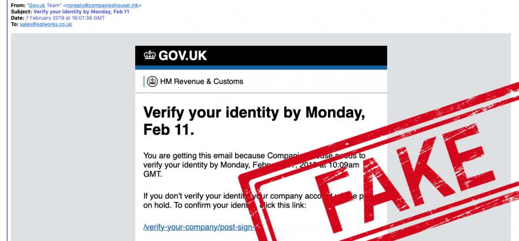 fake gov email