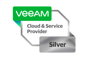 veeam partner cloud and service provider silver logo