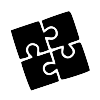 cyber security advanced jigsaw piece logo