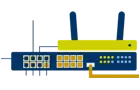 Network Support switch and router icon